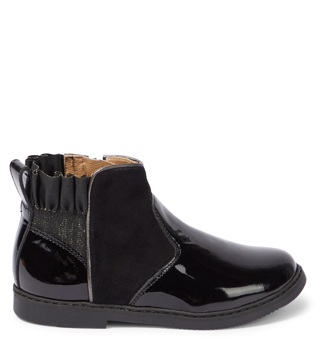Stivaletti in vernice e suede | Pom d'Api