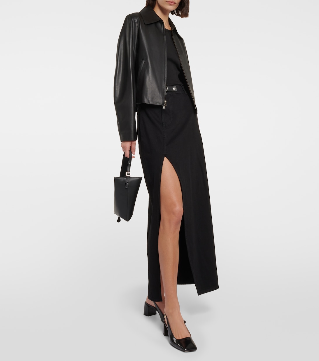 Slingback-Pumps Freeda aus Leder | Gianvito Rossi