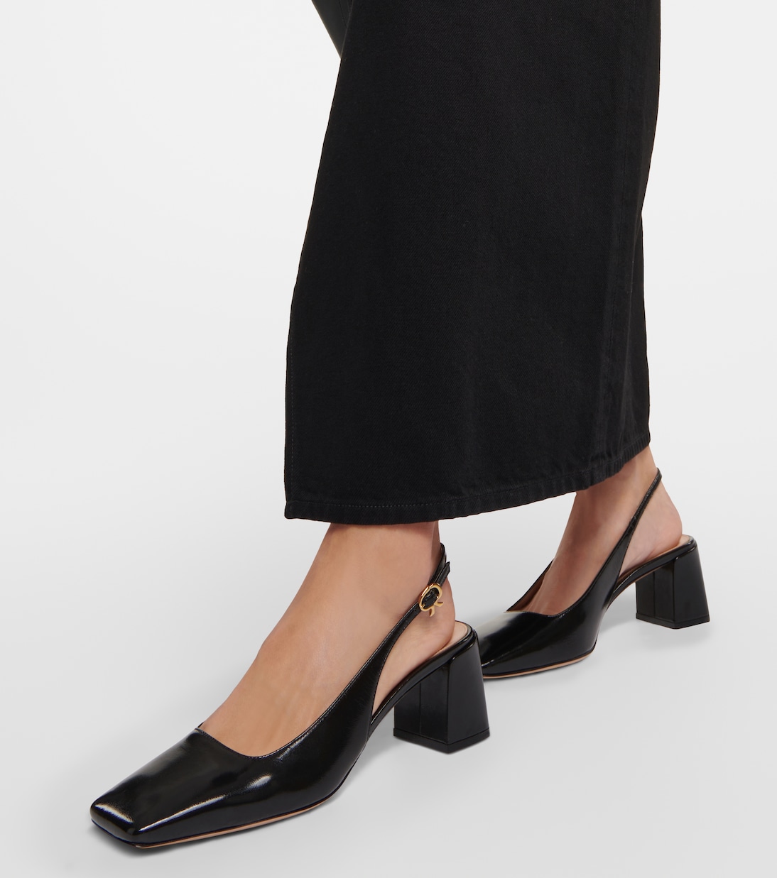 Slingback-Pumps Freeda aus Leder | Gianvito Rossi