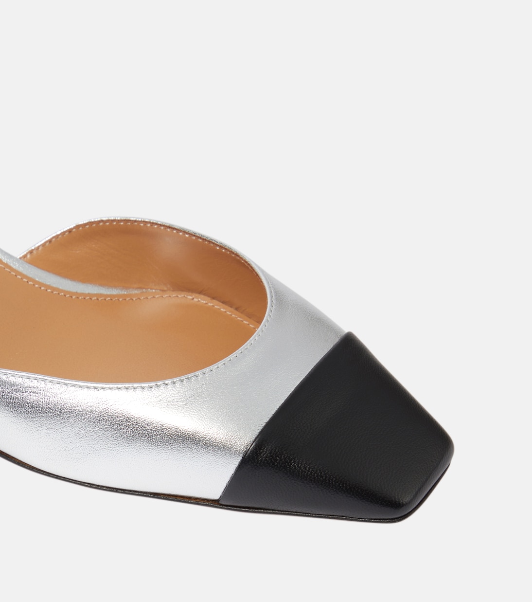French Flirt 35 metallic leather pumps | Aquazzura