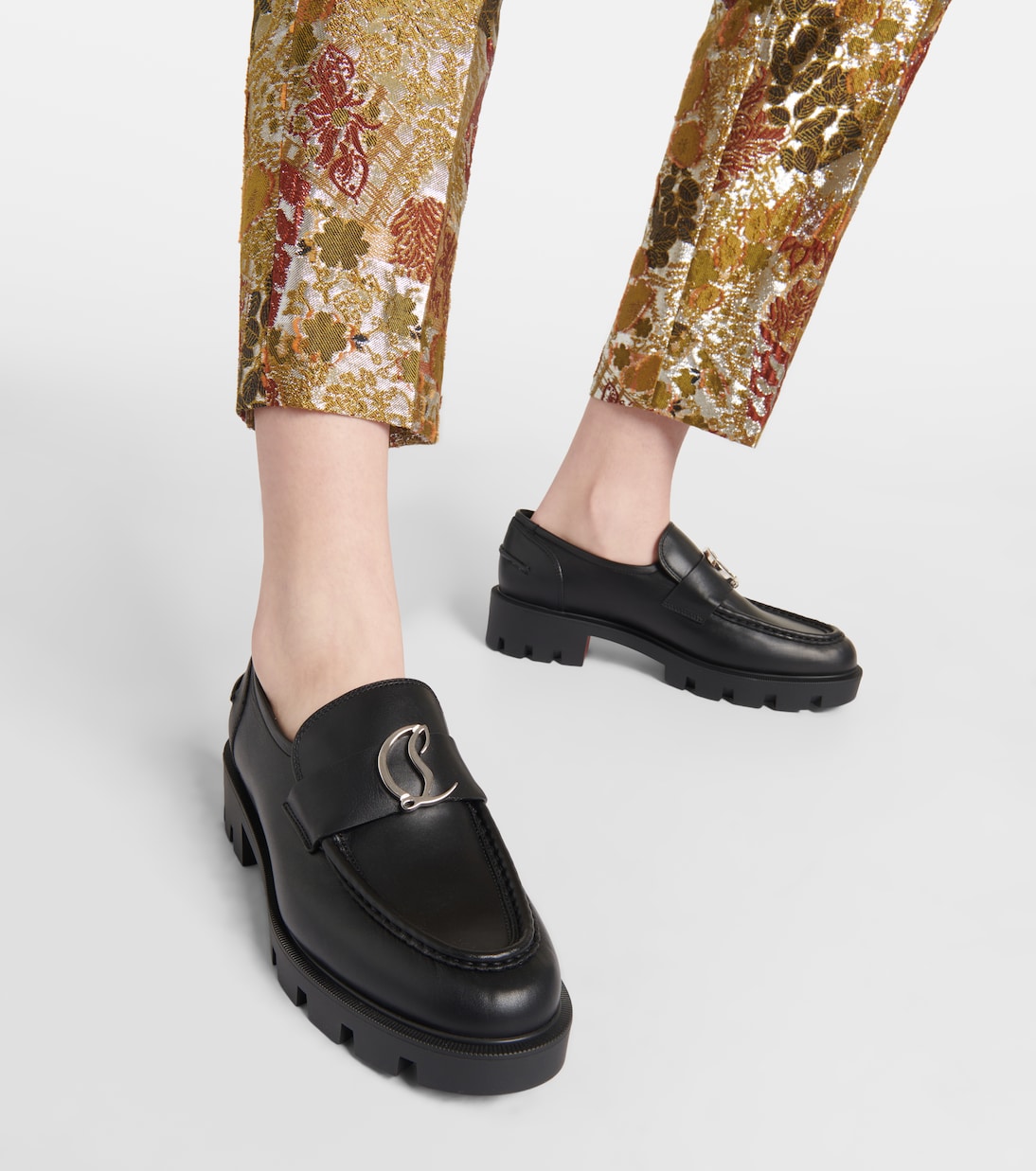 CL Moc Lug leather loafers | Christian Louboutin