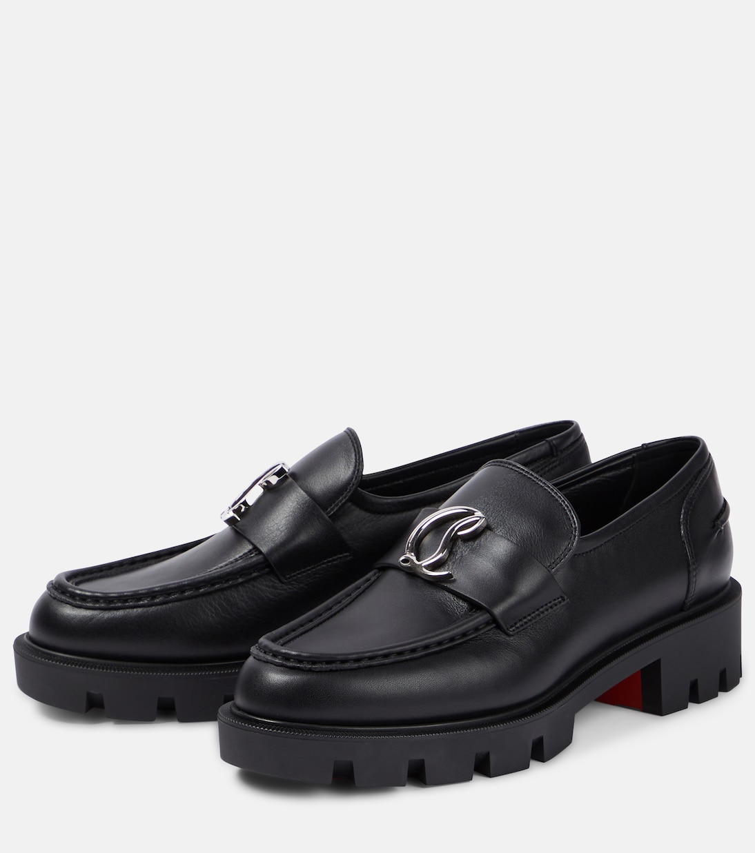 CL Moc Lug leather loafers | Christian Louboutin