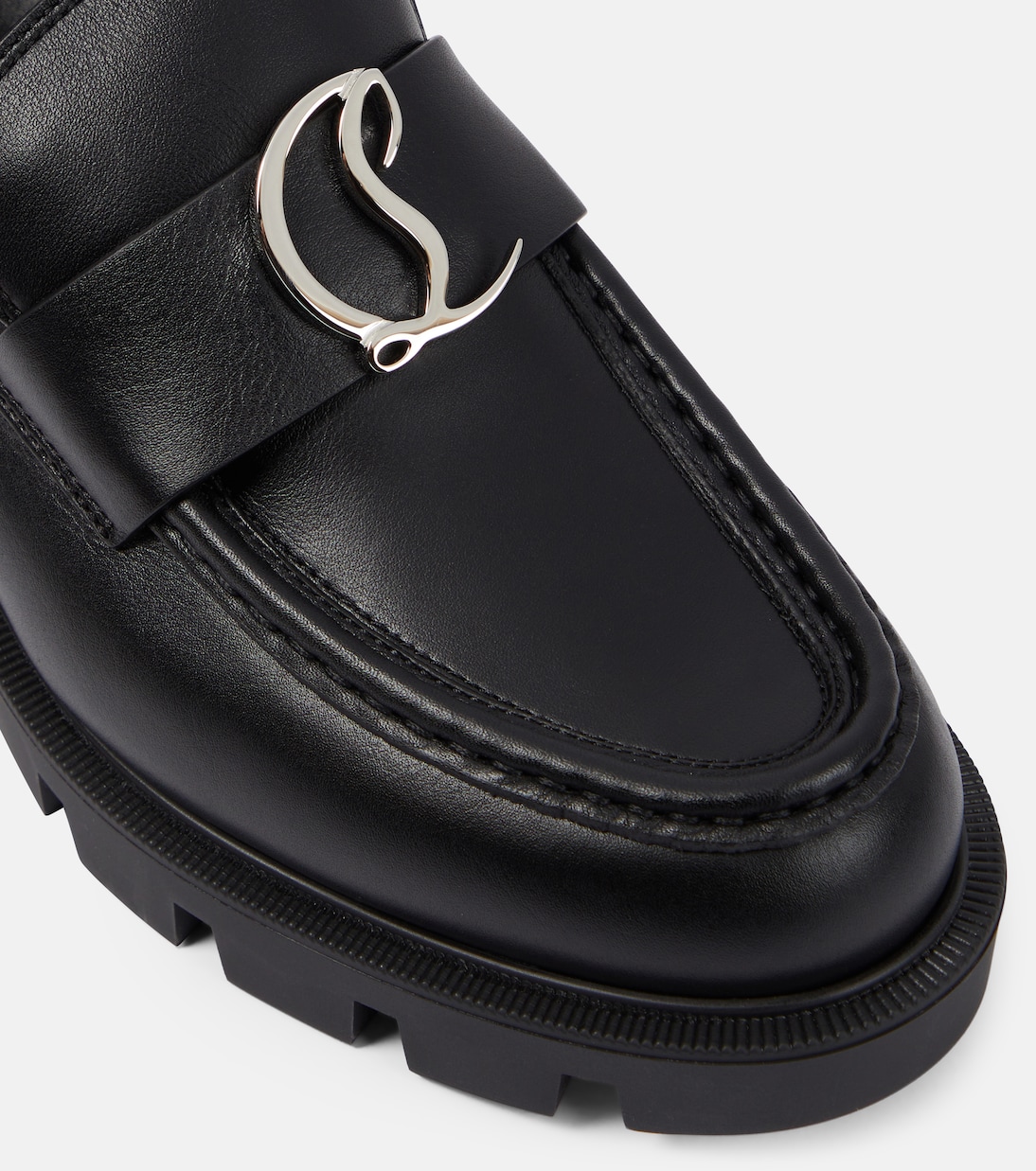 CL Moc Lug leather loafers | Christian Louboutin