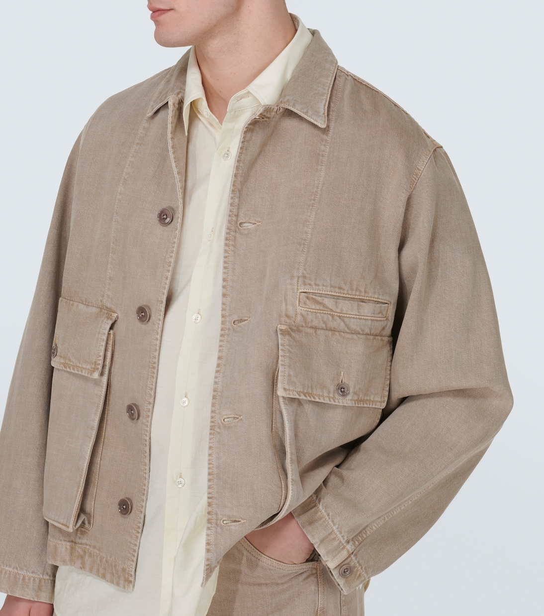 Camisa oversized de mezcla de algodón | Lemaire