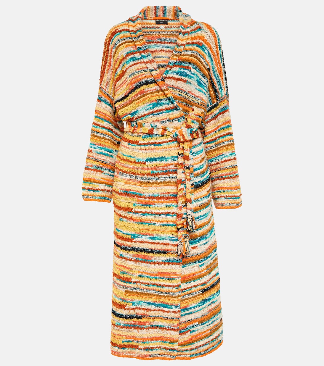 Madurai Stripes intarsia cotton-blend cardigan | Alanui