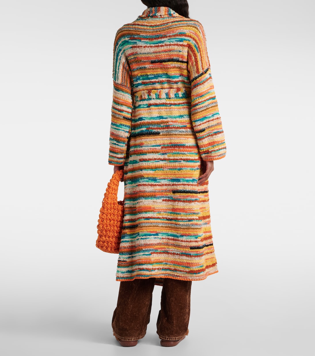 Madurai Stripes intarsia cotton-blend cardigan | Alanui