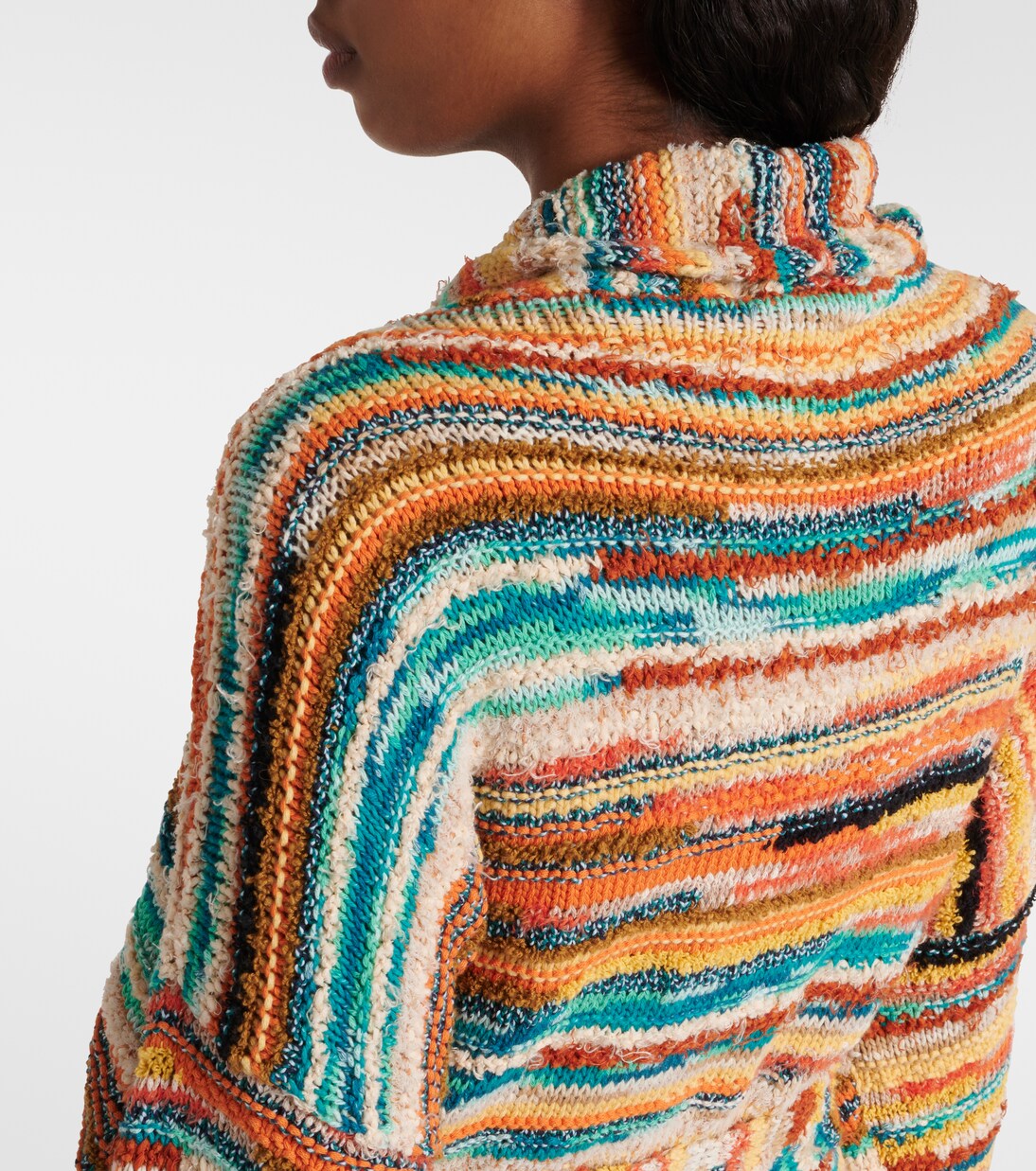 Madurai Stripes intarsia cotton-blend cardigan | Alanui