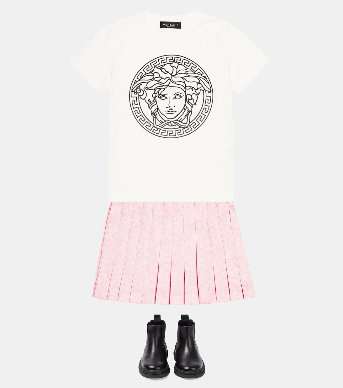 Falda Barocco plisada | Versace Kids