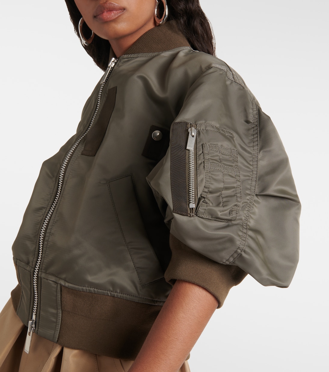 Zipped bomber jacket | Sacai