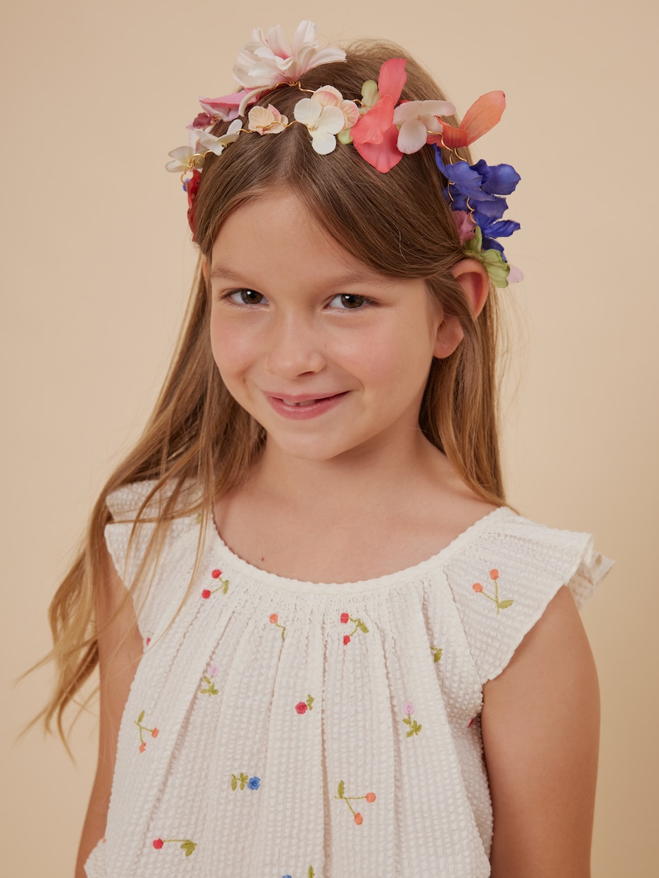 Florentine embroidered cotton dress | Bonpoint