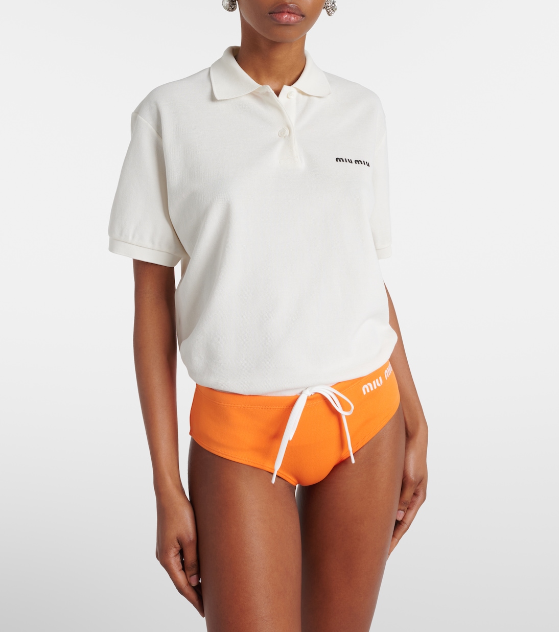 Slip bikini con logo | Miu Miu