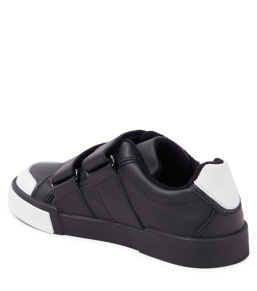 Portofino logo leather sneakers  | Dolce&Gabbana Kids