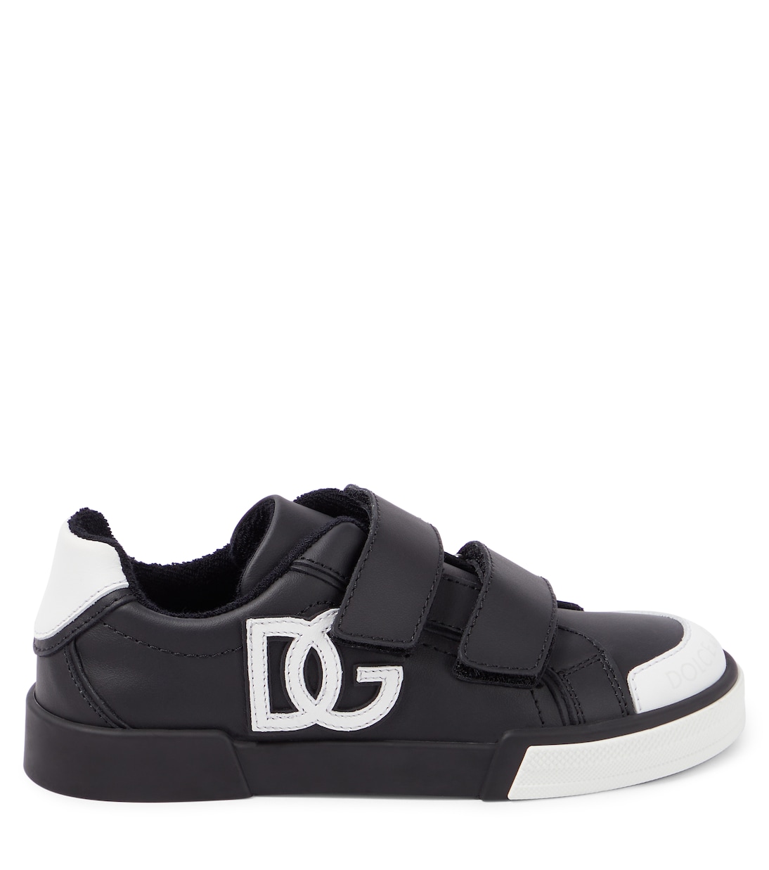 Portofino logo leather sneakers  | Dolce&Gabbana Kids