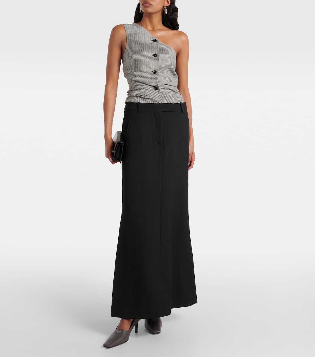 تنورة طويلة من الصوف المخلوط | Acne Studios