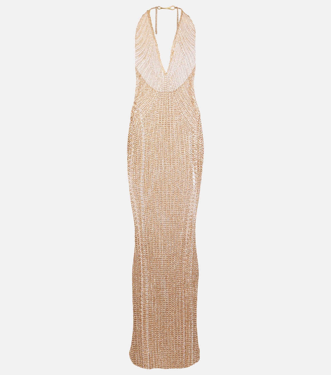 Halterneck chainmail gown | Tom Ford