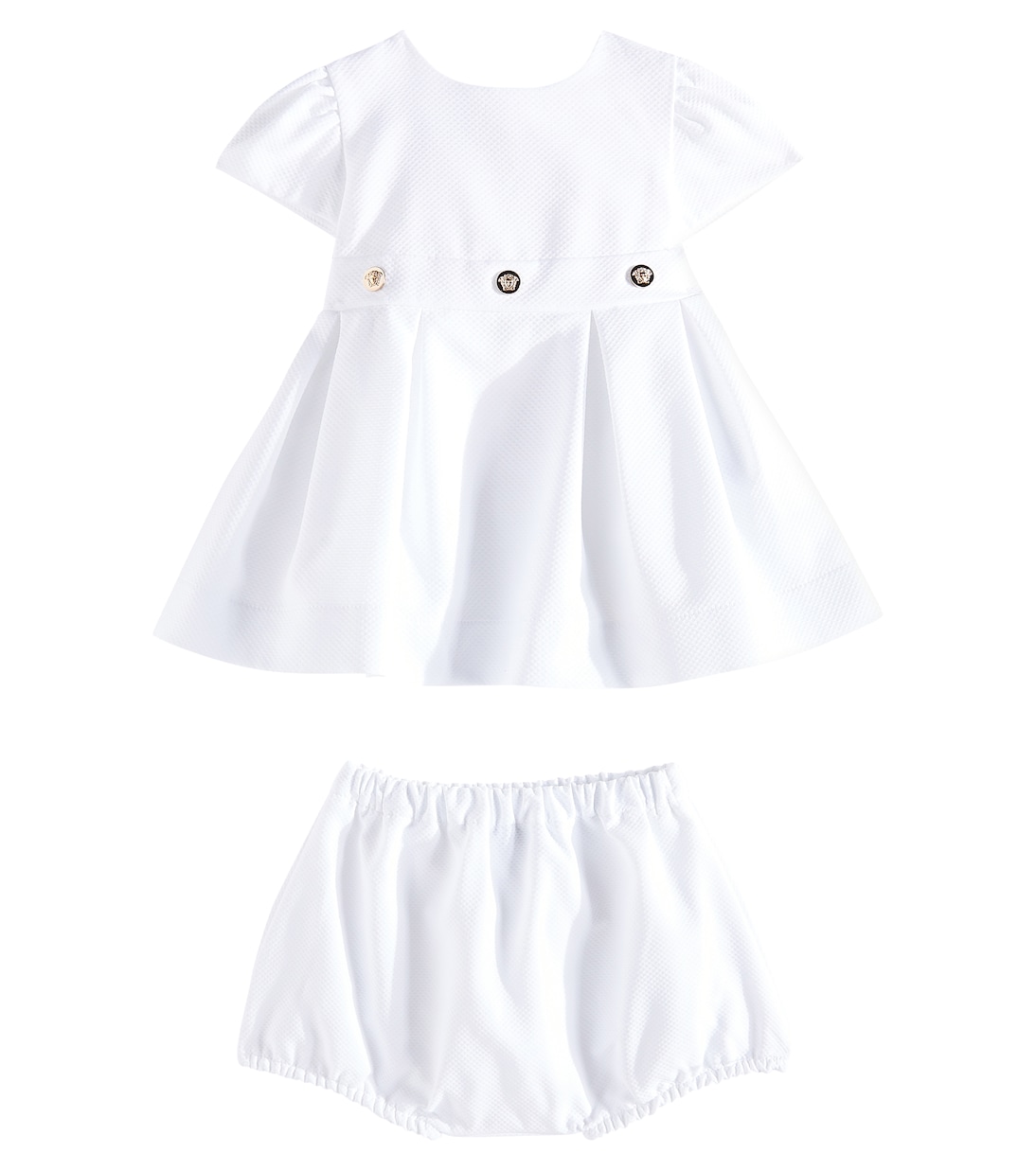 Baby - Abito e culottes in cotone | Versace Kids