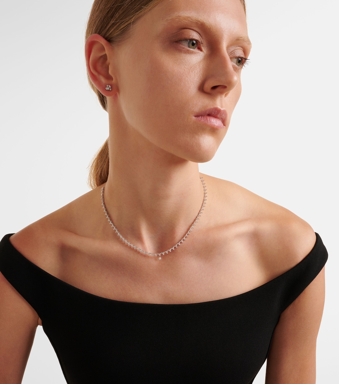 Collier en or blanc 18 ct et diamants | Persée