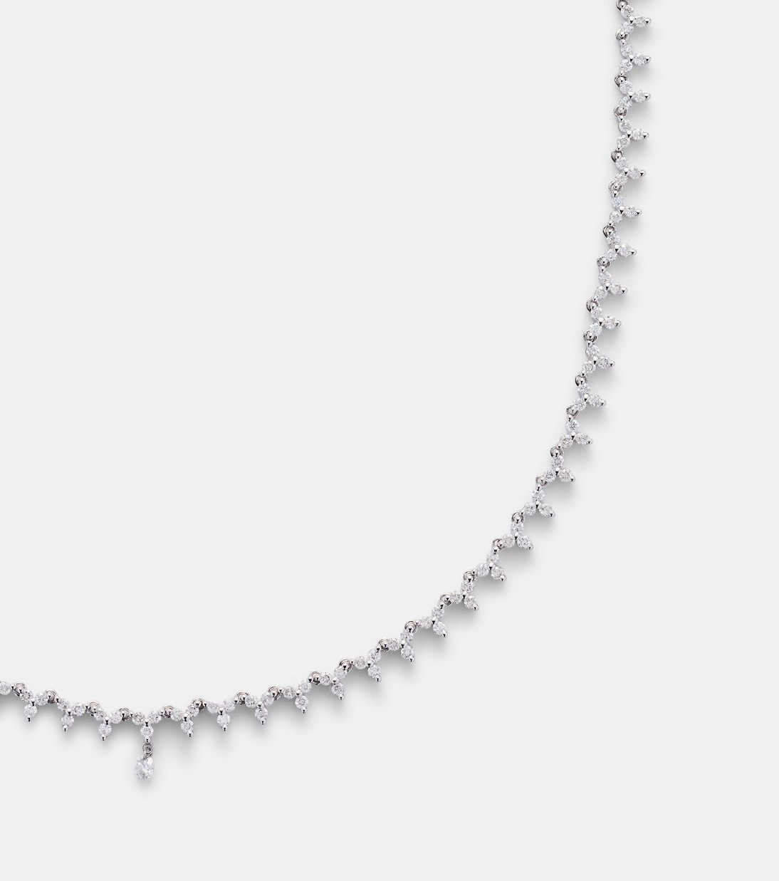 Collier en or blanc 18 ct et diamants | Persée