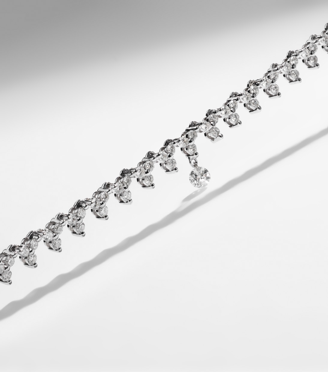 Collier en or blanc 18 ct et diamants | Persée