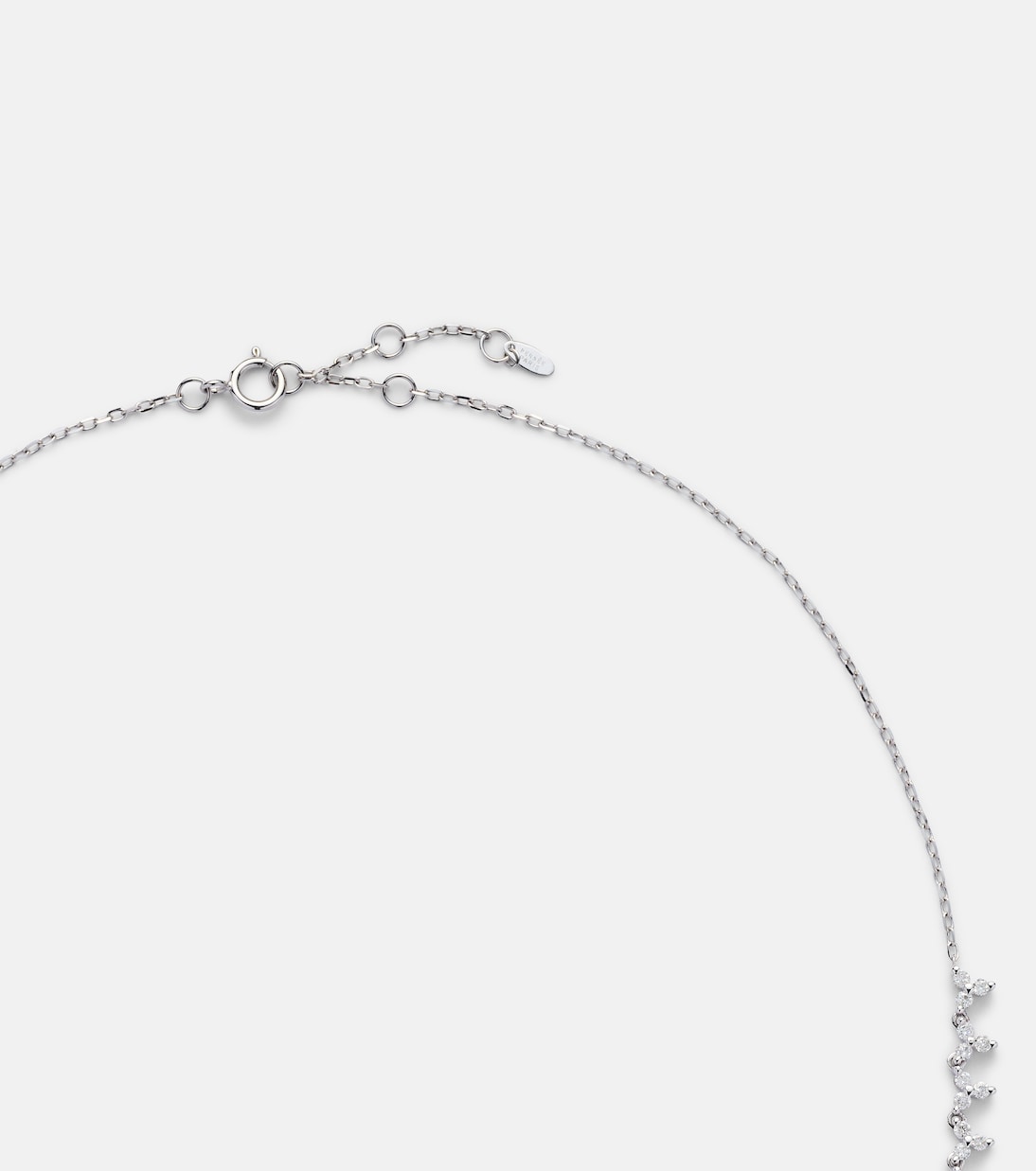 Collier en or blanc 18 ct et diamants | Persée