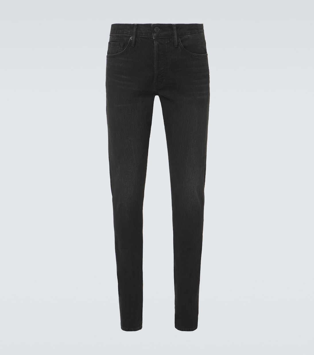 Slim Jeans mit Leder | Tom Ford