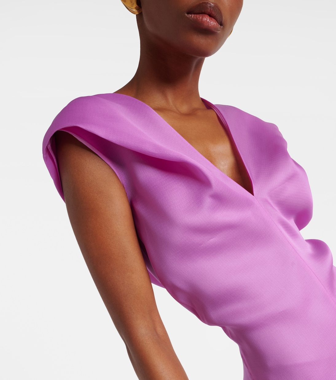 Robe midi Ima en soie | Khaite