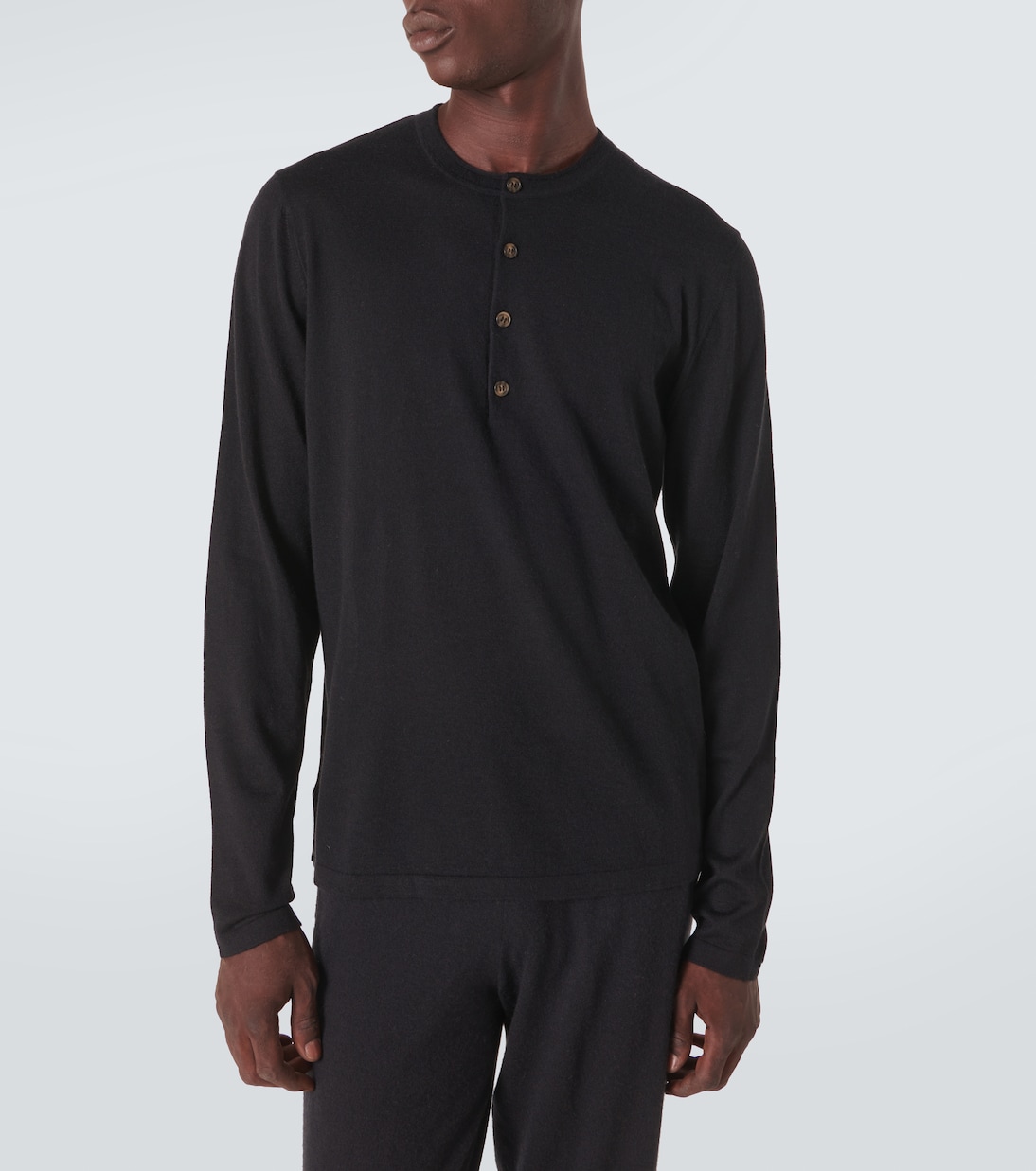 Henley-Top aus Kaschmir | Le Kasha