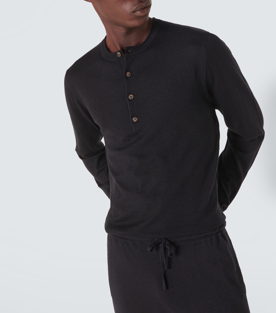 Henley-Top aus Kaschmir | Le Kasha
