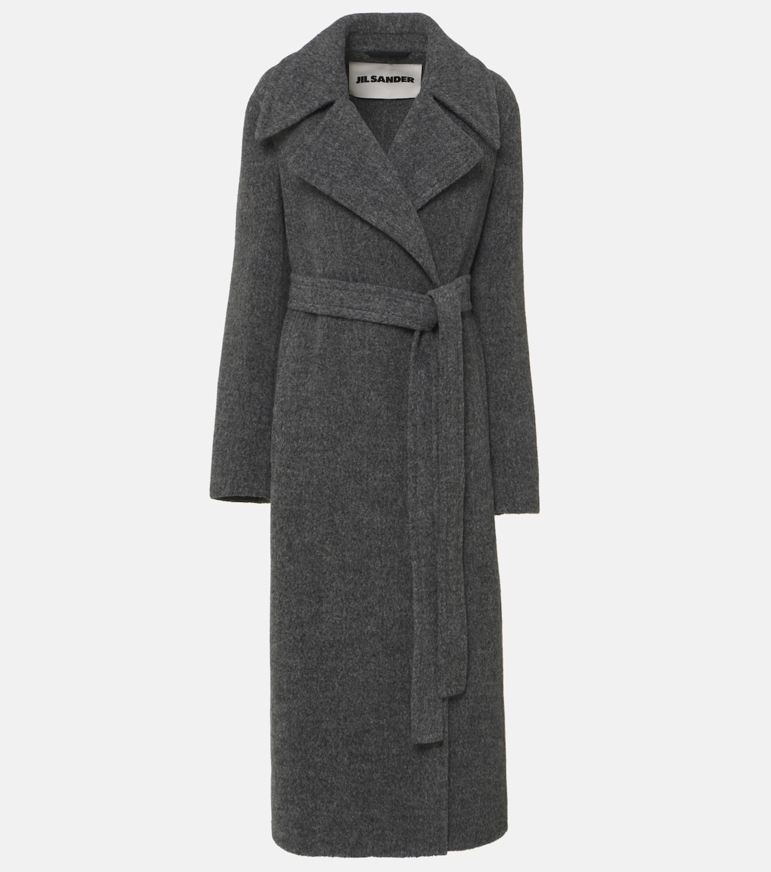Belted wool-blend pile coat | Jil Sander