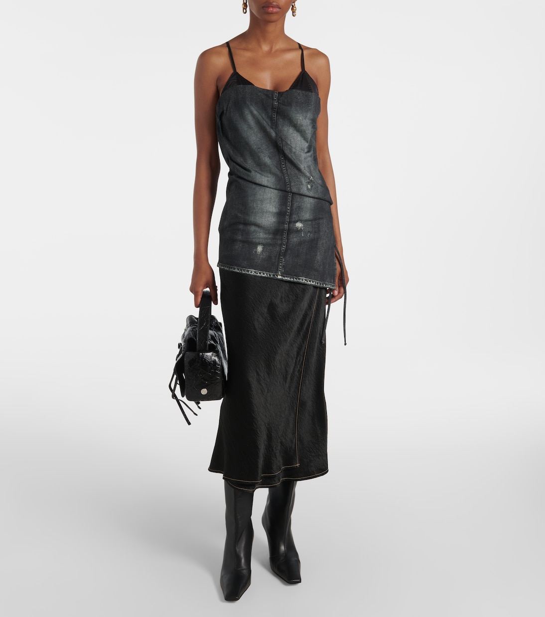 Schultertasche Multipocket aus Leder | Acne Studios