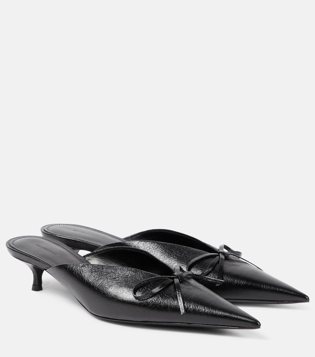 Mules Knife Bow en cuir | Balenciaga