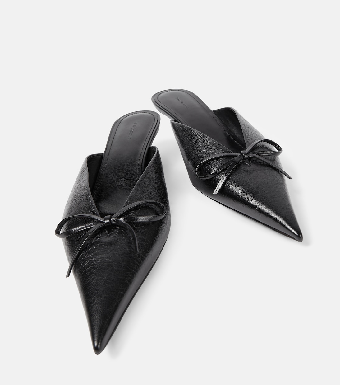 Mules Knife Bow en cuir | Balenciaga