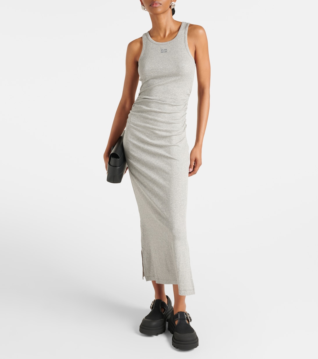 Midikleid aus Rippstrick | Ganni