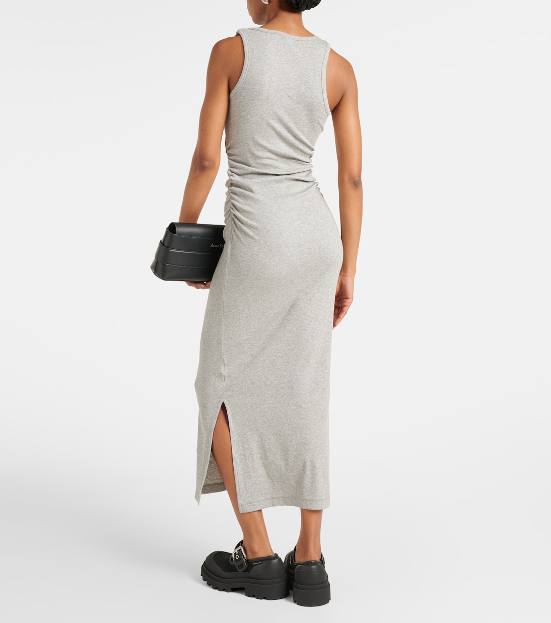 Midikleid aus Rippstrick | Ganni