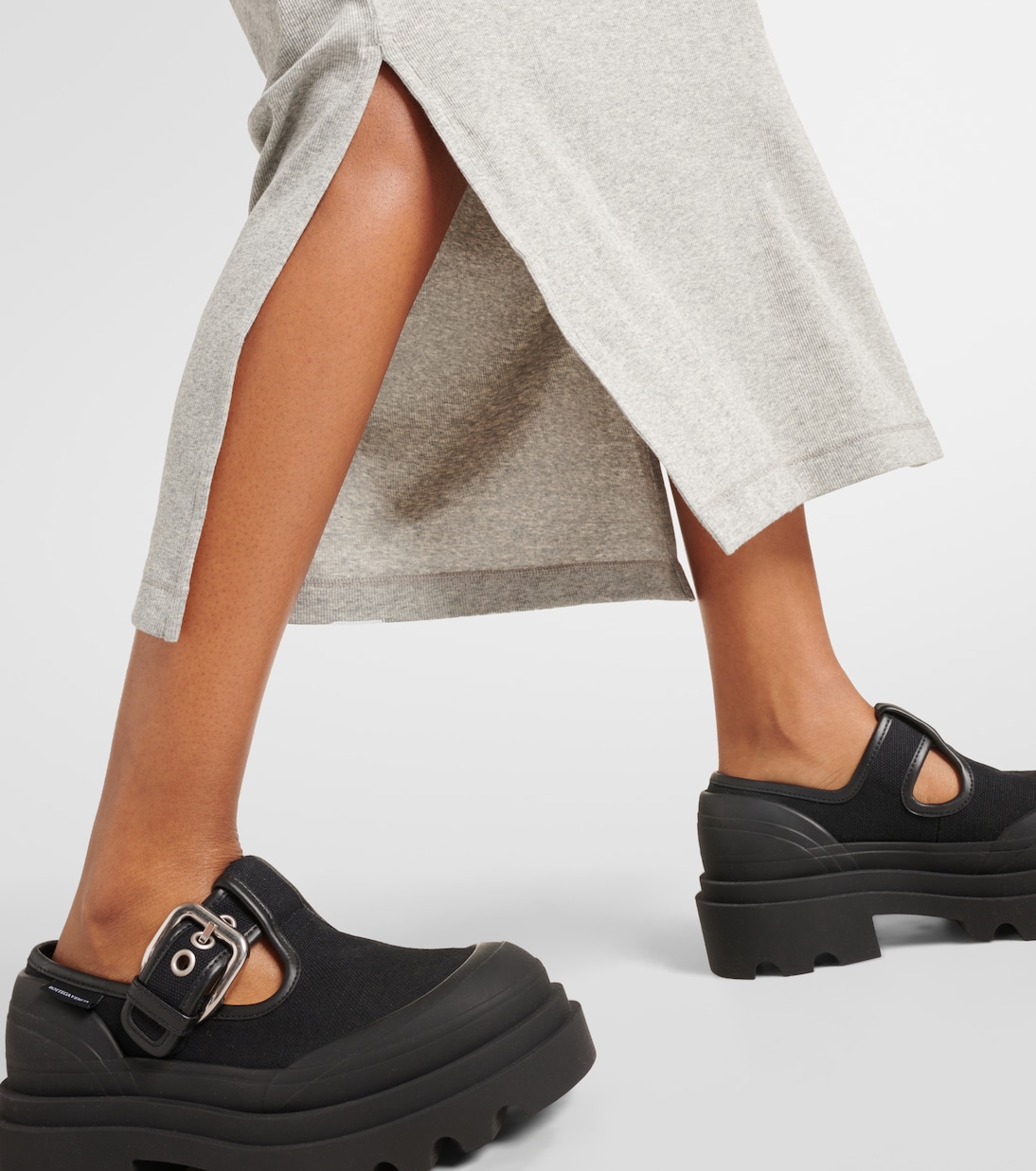 Midikleid aus Rippstrick | Ganni
