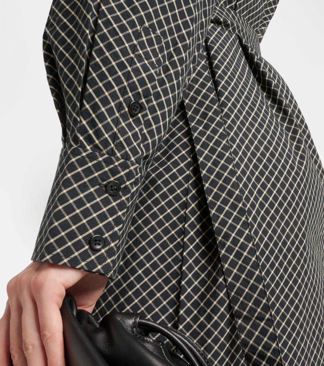 White Label Lane checked cotton wrap dress | Proenza Schouler