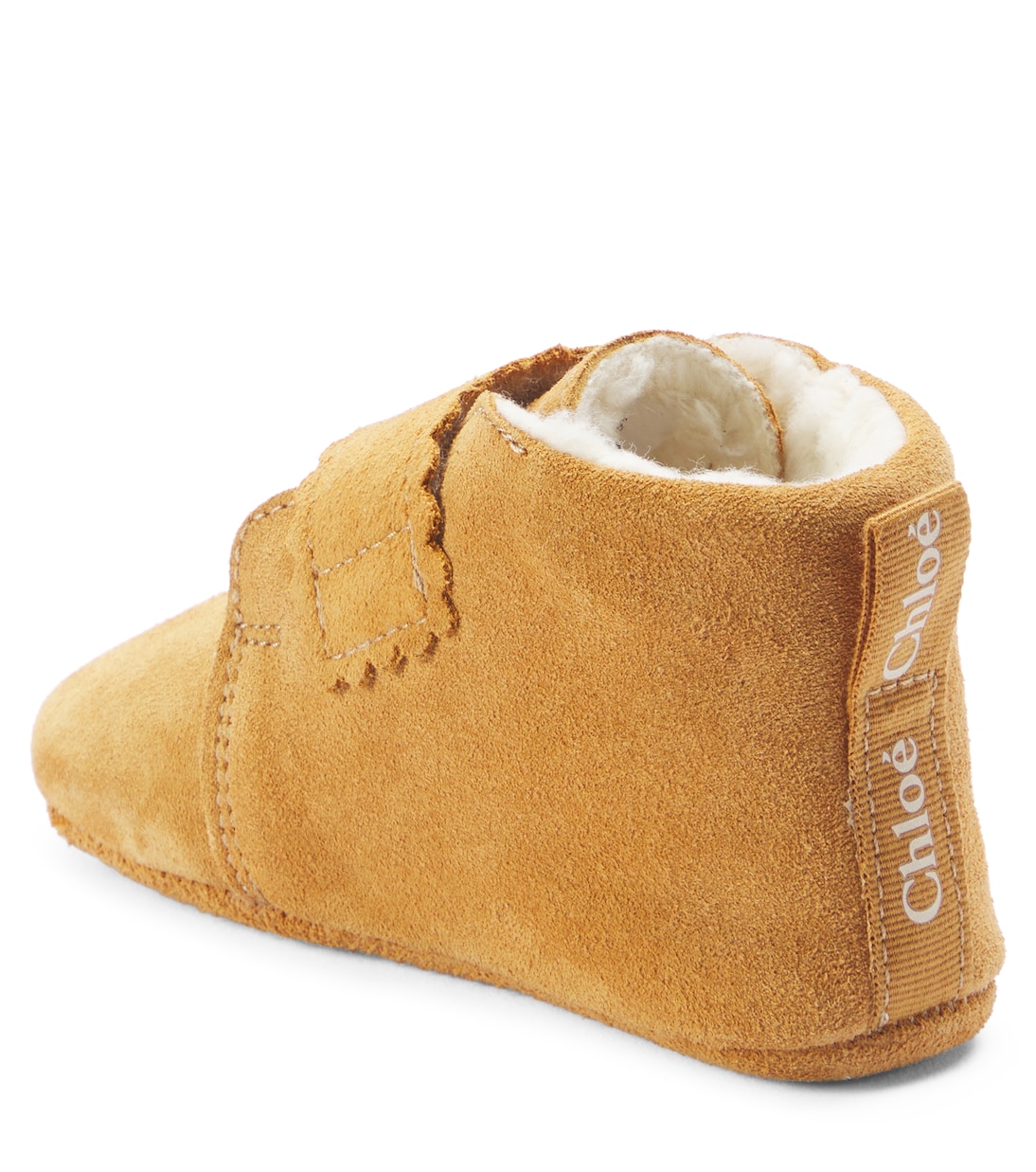 Bébé – Bottines en daim à logo | Chloé Kids
