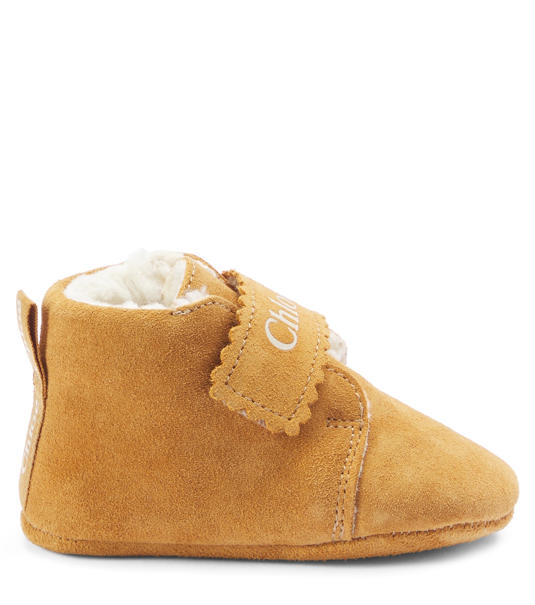 Bébé – Bottines en daim à logo | Chloé Kids