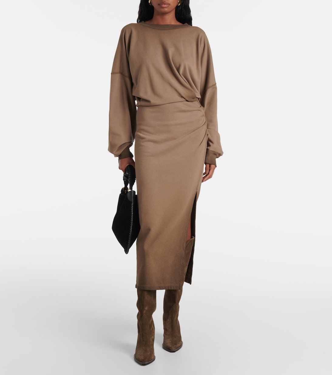 Abito midi Salomon in jersey di cotone | Marant Etoile