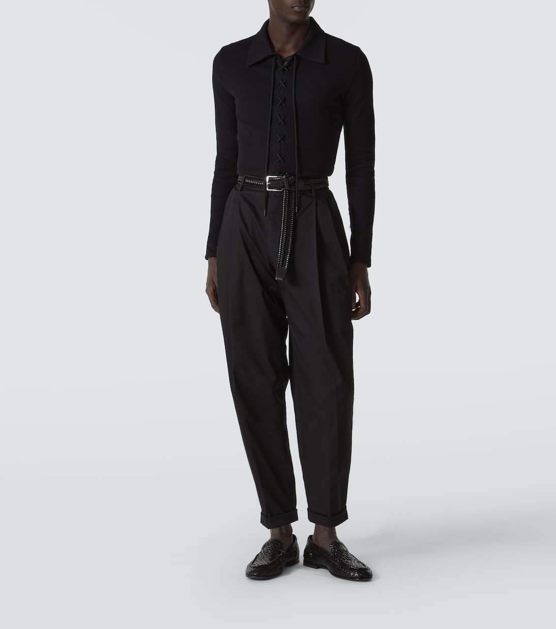 Pantalones tapered de mezcla de algodón | Dolce&Gabbana