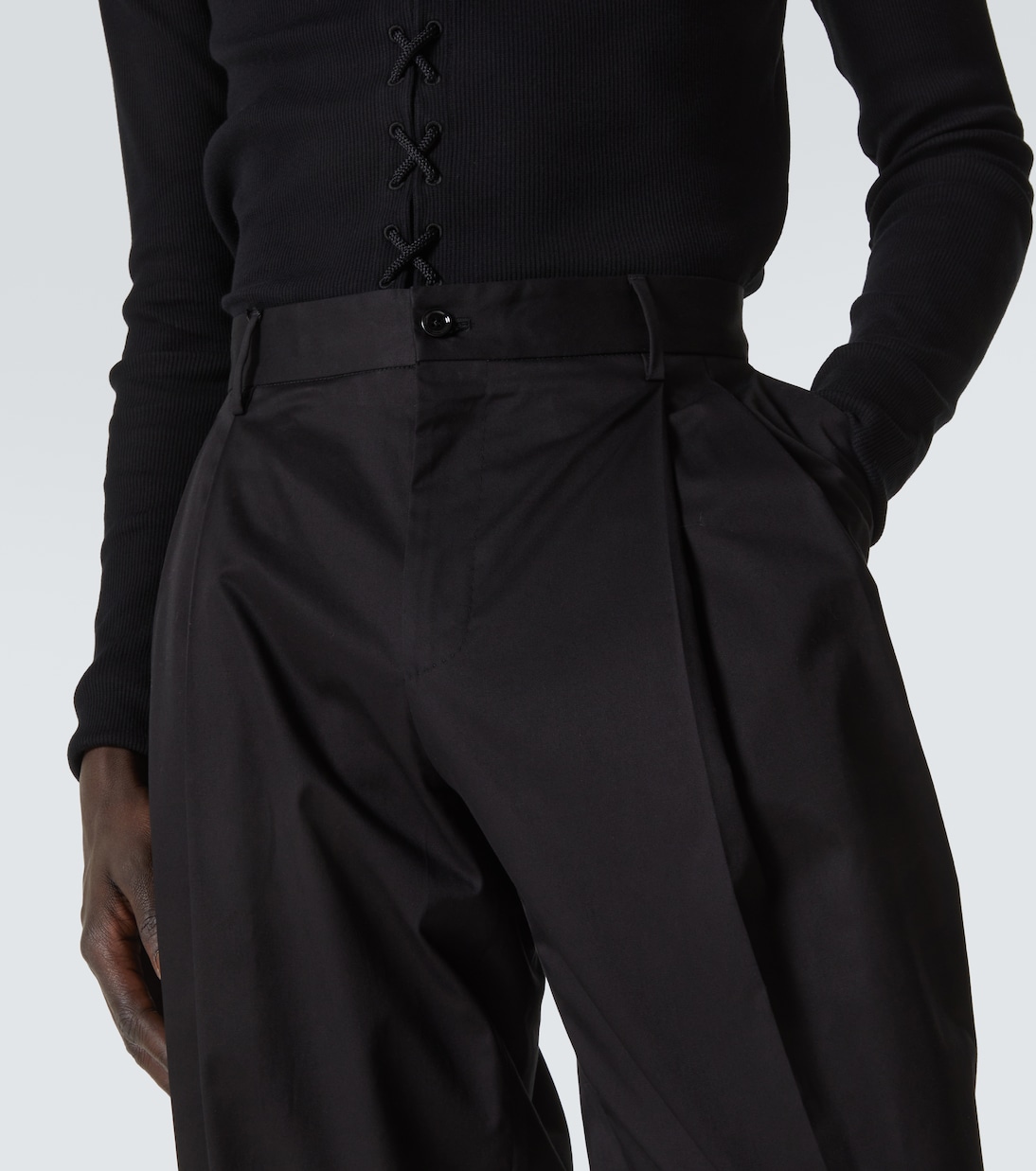 Pantalones tapered de mezcla de algodón | Dolce&Gabbana