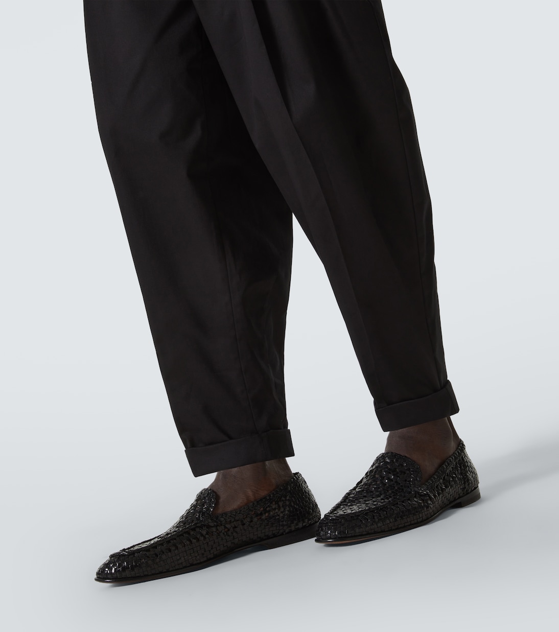 Pantalones tapered de mezcla de algodón | Dolce&Gabbana