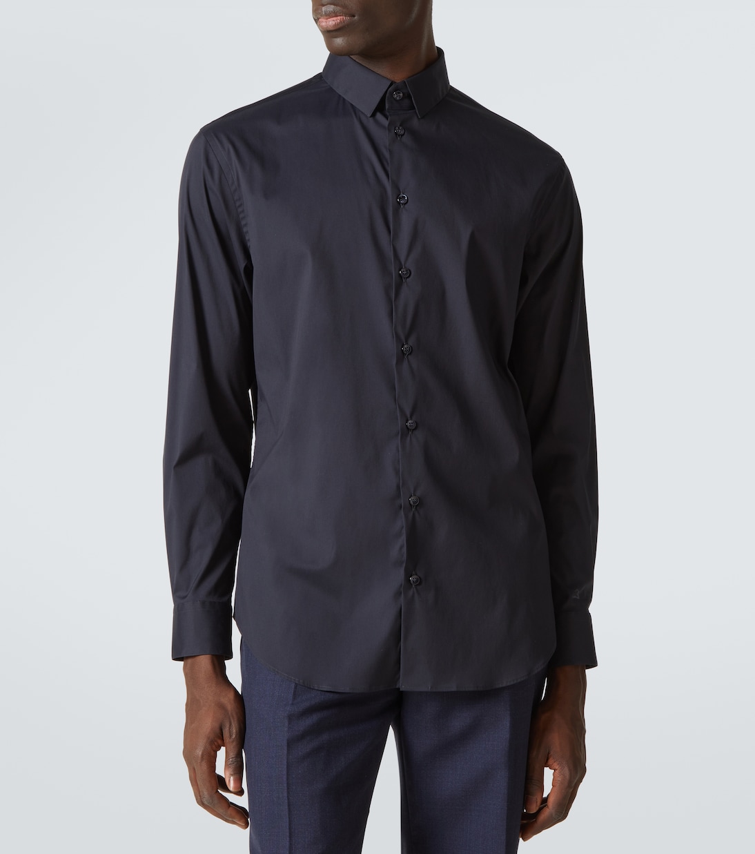 Camicia in popeline di misto cotone | Giorgio Armani