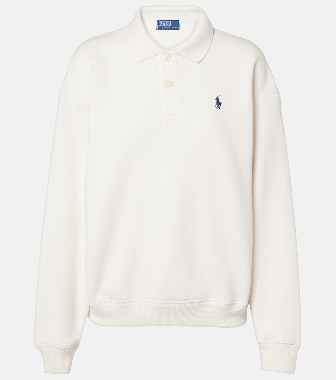 Sudadera tipo polo en mezcla de algodón | Polo Ralph Lauren