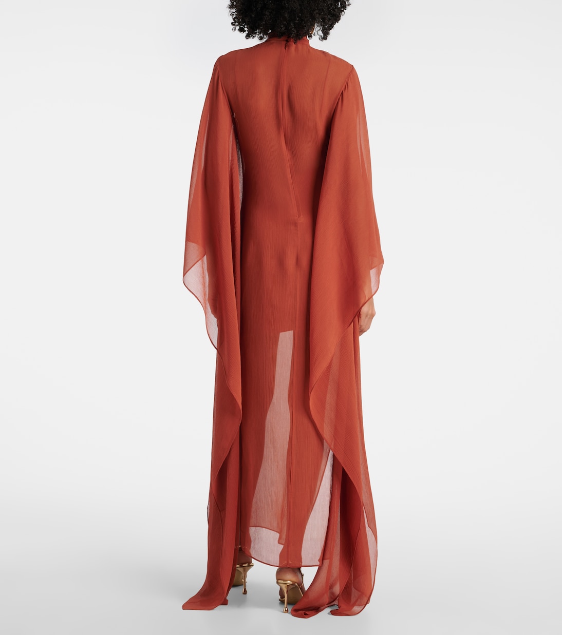 Caftano Lanzarote in chiffon di seta | Taller Marmo