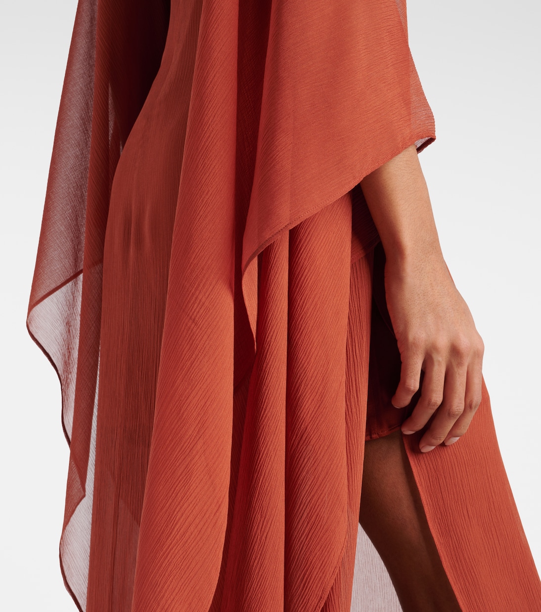 Caftano Lanzarote in chiffon di seta | Taller Marmo