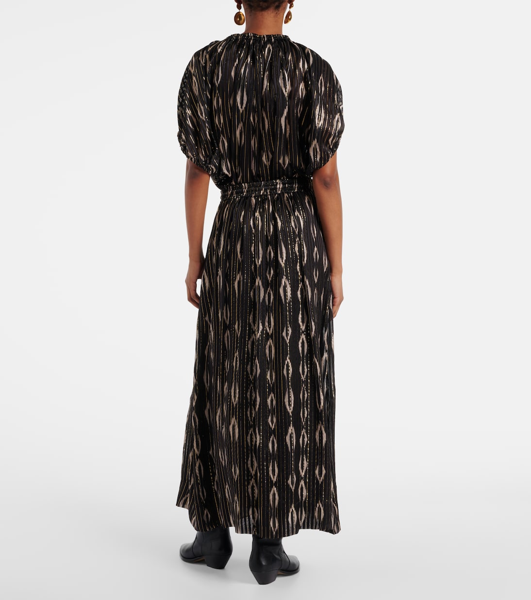 Gonna midi Samila a pieghe con stampa | Isabel Marant