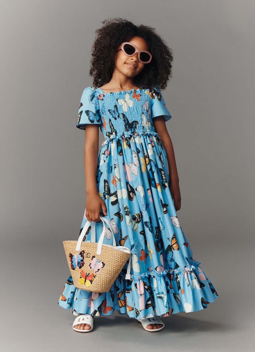 Robe imprimée en coton | Dolce&Gabbana Kids