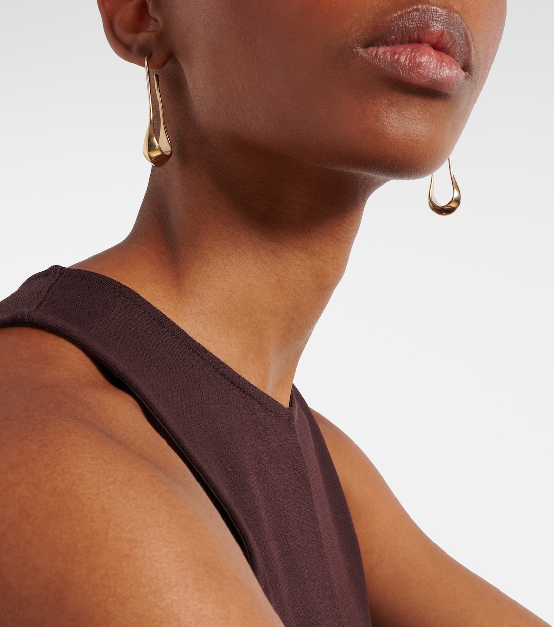 Boucles d'oreilles Drop en plaqué or | Lemaire