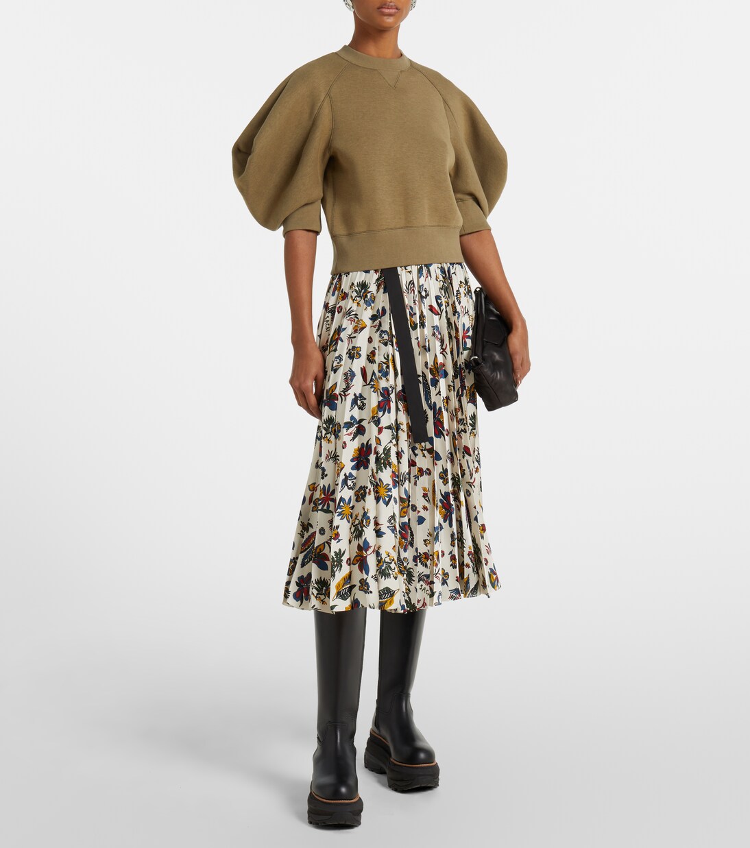 Top en jersey de mezcla de algodón | Sacai